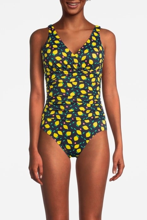 TALAMANCA SWIMSUIT NAVY, LEMON FRUIT 1