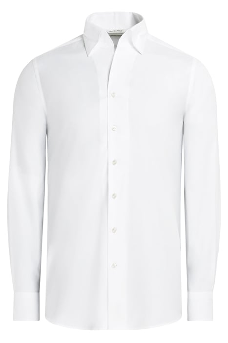 WHITE CLASSIC COLLAR ONE PIECE SLIM FIT SHIRT WHITE 3