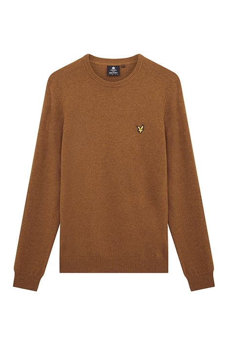 CREW NECK LAMBSWOOL BLEND JUMPER FARRIER BRONZE 4