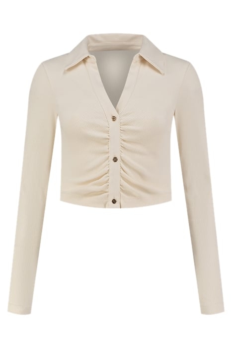 BARIKA RIB BUTTON TOP PEARL 2