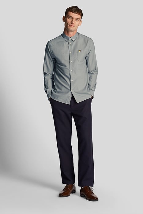 REGULAR FIT LIGHT WEIGHT OXFORD SHIRT SLATE BLUE 3