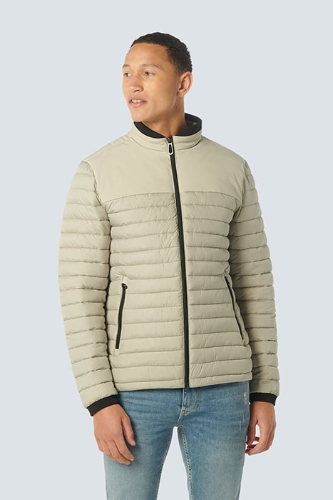 JACKET SHORT FIT PADDED STONE 1