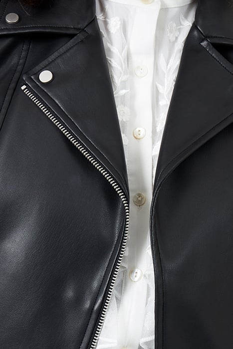 ETTA PU LEATHER BIKER JACKET BLACK 4