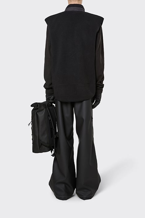 UNISEX HEAVY FLEECE VEST BLACK 4