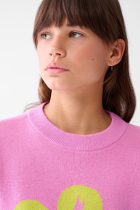 GAA-SBSMILE HEART PULLOVER LIMEGREEN 6