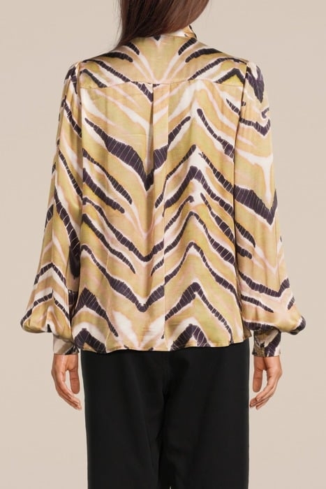 BLOUSE ZIGZAG GREEN LENTIL 2