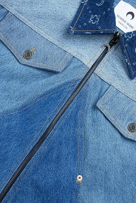 MARINE SERRE – REGENERATED DENIM MOONOGRAM WORKING JACKET ME 5