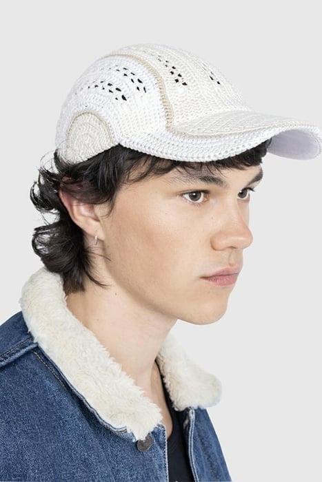 SSU – UNISEX CROCHET BASEBALL CAP ANGEL IVORY 2