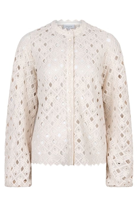 AFIRA SCULPED LACE JACKET BUTTER CREAM 3