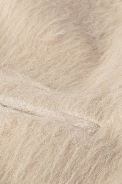 HAIRY SLEEVELESS BLAZER SEPIA SAND 8