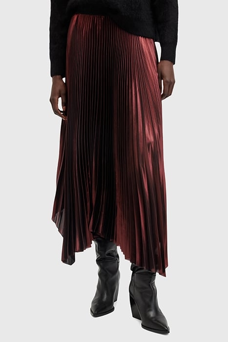 PHIA METALLIC SKIRT METALLIC RED 1