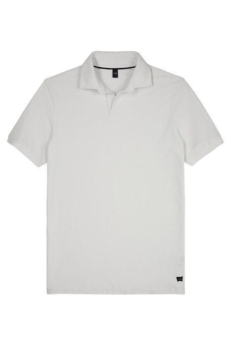 PAGE | TECH STRETCH POLO PURE WHITE 1