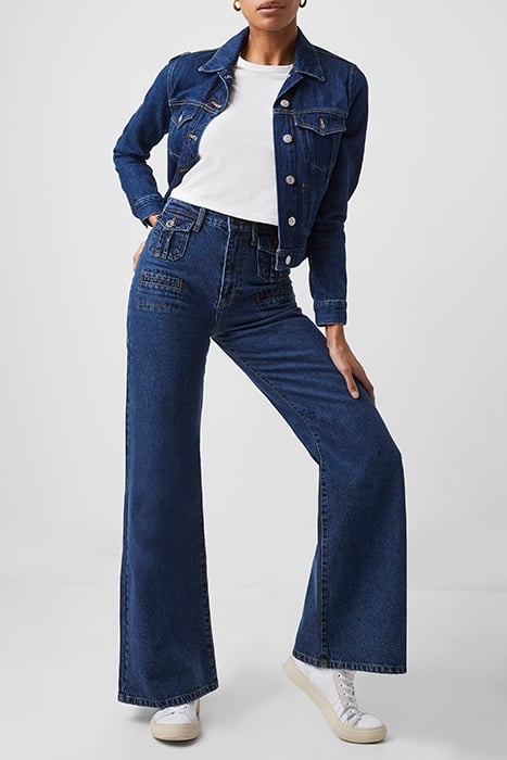 MICRO WESTERN LS DENIM JKT BLUE 2