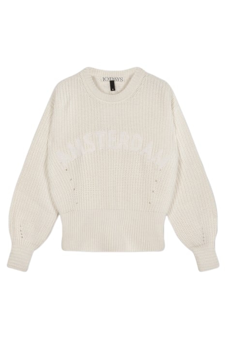 KNIT SWEATER AMSTERDAM ECRU 2