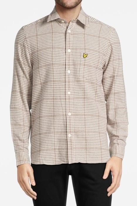 HOUNDSTOOTH CHECK FLANNEL SHIRT CANVAS 1
