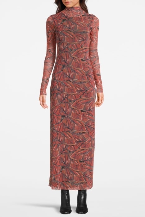 FYA WING MESH DRESS RED 1