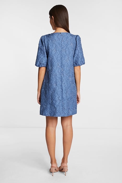 DRESS WITH V-NECK FRENCH BLUE 3