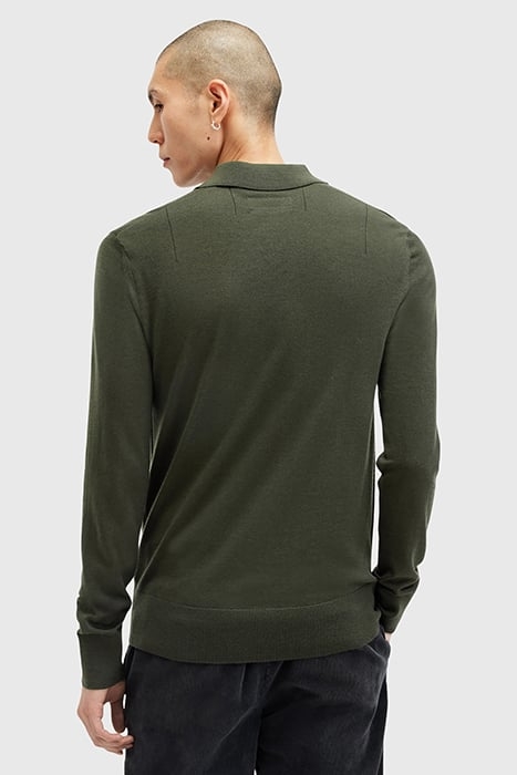 MODE MERINO LS POLO GRANGE GREEN 2