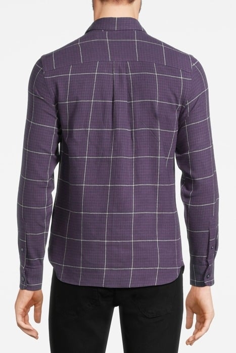 HOUNDSTOOTH CHECK FLANNEL SHIRT THISTLE SHADOW 2