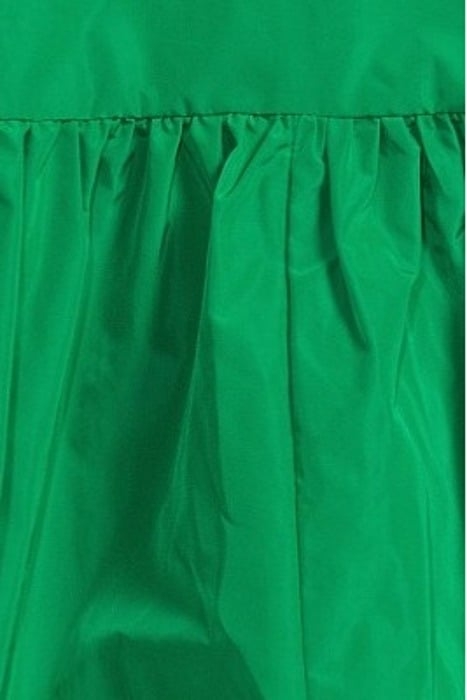 BTDWN ELBOWSL DRESS VOLANT HEM GREEN 5