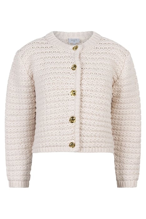 EZRO SOLID FANCY CARDIGAN BUTTER CREAM 3