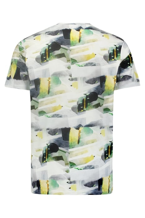 T-SHIRT CREWNECK ALLOVER PRINTED WHITE 5