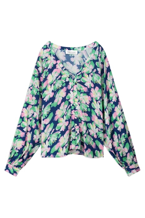 BLOUSE - LILIES BLUE 3