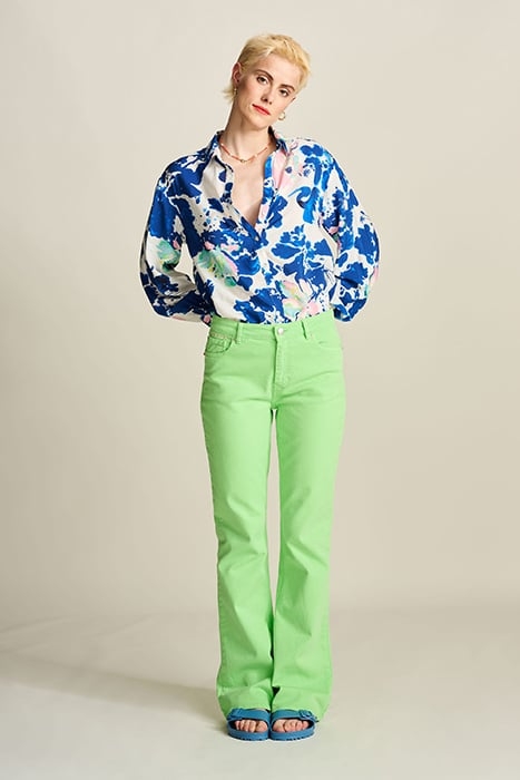 JEANS - KATE FLARE SUMMER GREEN 1