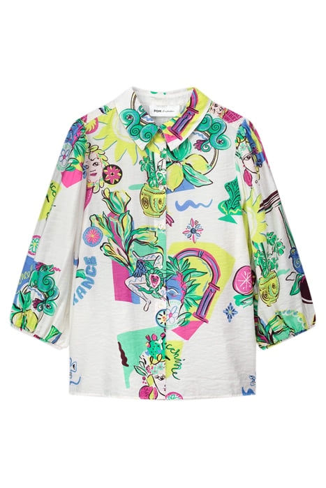 BLOUSE - SICILIAN LOVE MULTI COLOUR 4