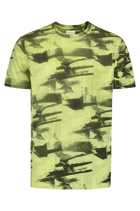 T-SHIRT CREWNECK ALLOVER PRINTED GARMENT DYED LIME 4