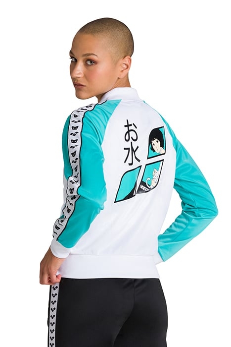 W RELAX IV TEAM JACKET ANIME WHITE-MINT 2