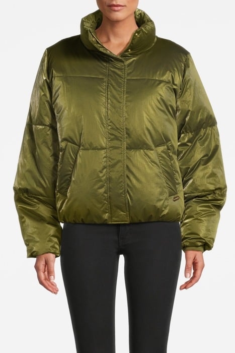 WATER RESISTANT METALLIC PUFFER JACKET WITH REPREVE® FILLING 1