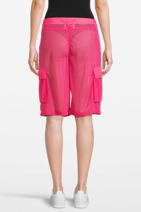 LIGHTWEIGHT NYLON BERMUDA SHORTS PINK 2