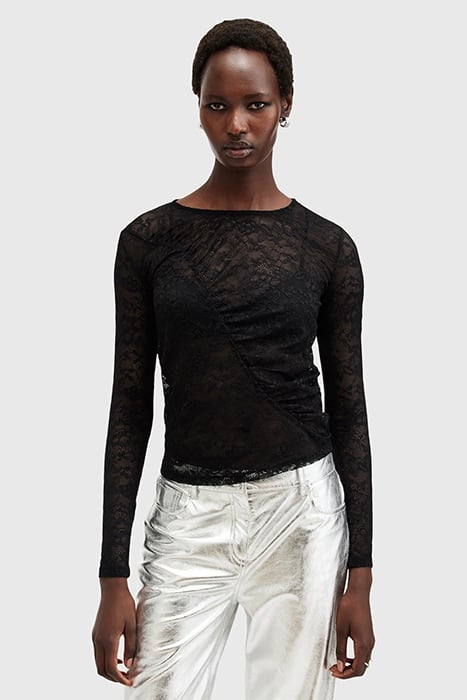 EDANA LACE LS TOP BLACK 1