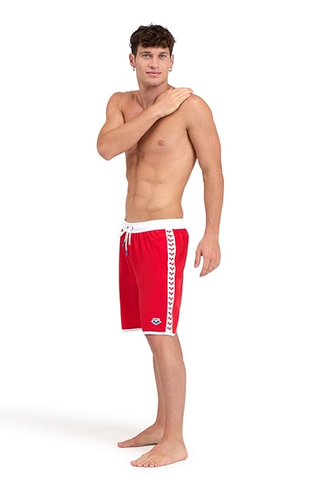 ICONS TEAM STRIPE UNISEX BERMUDA RED-WHITE 3