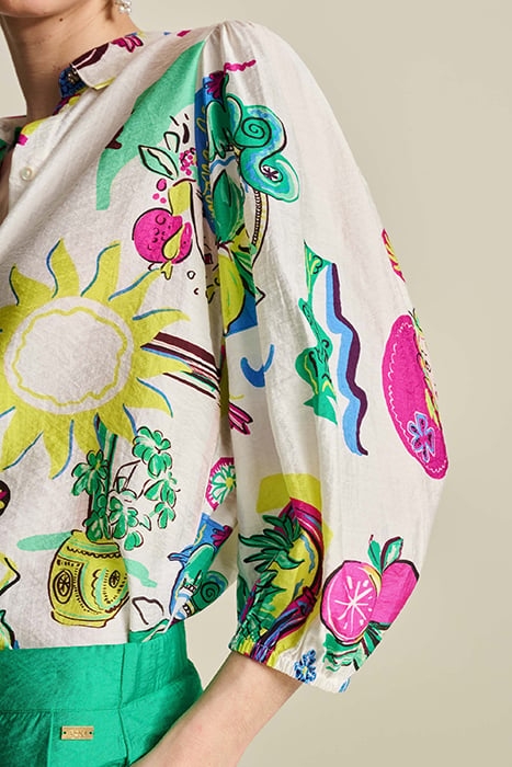 BLOUSE - SICILIAN LOVE MULTI COLOUR 6