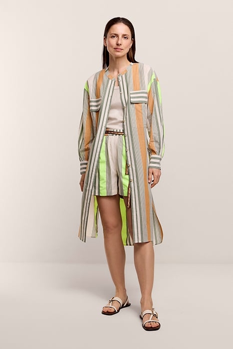 TUNIC BLOUSE STRIPE FLUO MULTICOLOUR 1