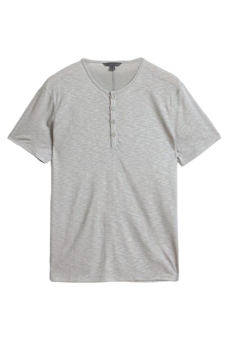 DYER SLIM FIT SS HENLEY SEAL GREY 2