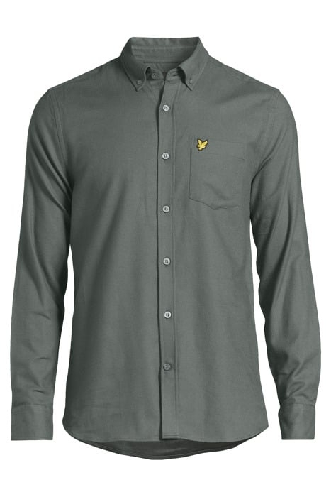 PLAIN FLANNEL SHIRT DEEP GREEN 3