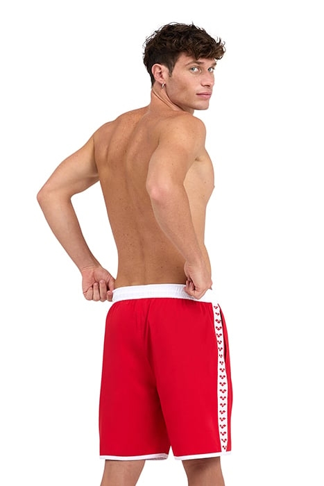 ICONS TEAM STRIPE UNISEX BERMUDA RED-WHITE 2