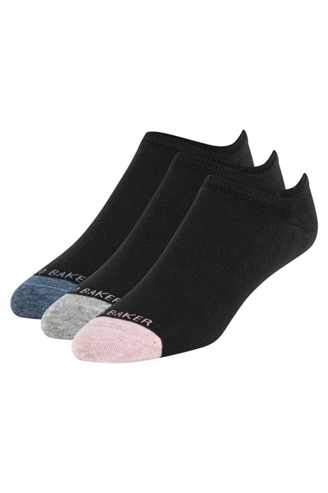 3PK MENS NON TERRY LINER BLACK 5