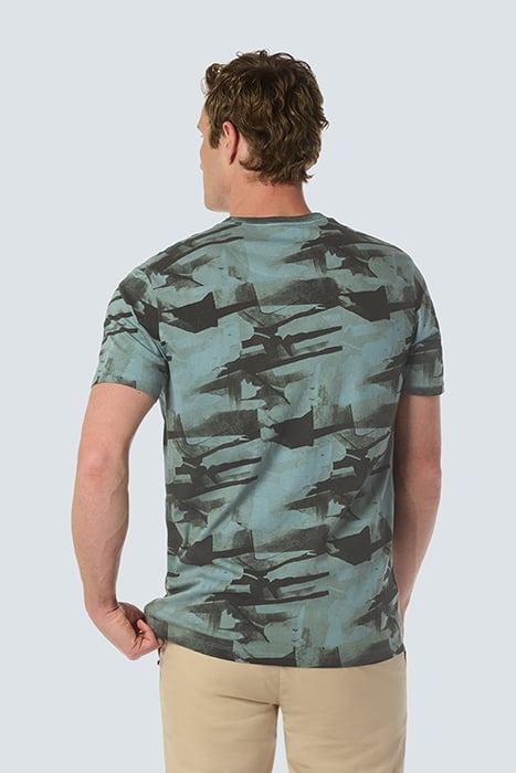 T-SHIRT CREWNECK ALLOVER PRINTED GARMENT DYED SKY 2