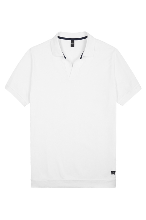 RICE | RETRO POLOSHIRT PURE WHITE 1