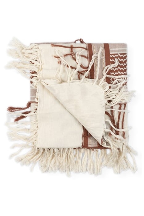 SCARF CHECK SADDLE BROWN 3