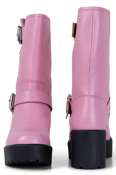 CALFSKIN BOOTS PINK 2