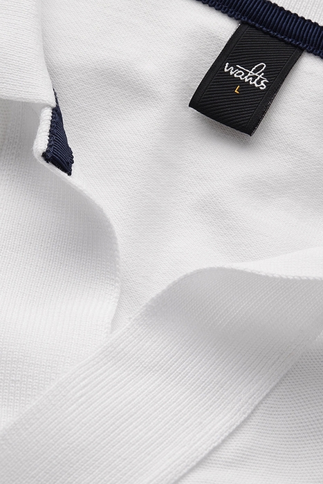 RICE | RETRO POLOSHIRT PURE WHITE 2