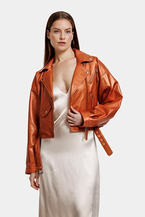 MELISSA JACKET APRICOT CRUSH METALIC 1