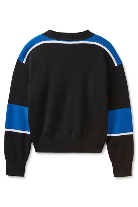 SWEATER PULLOVER BLACK NIGHT/NAUTICAL BLUE 4