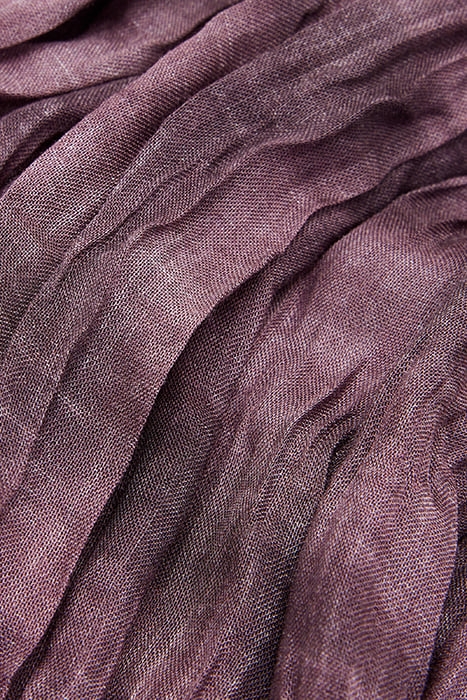 TONAL PRINTED PLAID SCARF PLUM 3