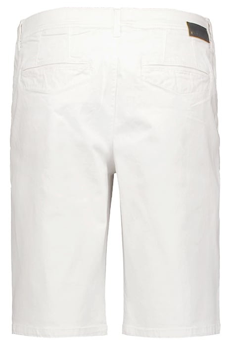 SHORT CHINO GARMENT DYED TWILL STRETCH WHITE 5